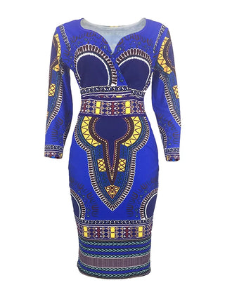 Acheter blue Africain Dress